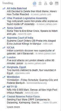 facebook trending topics